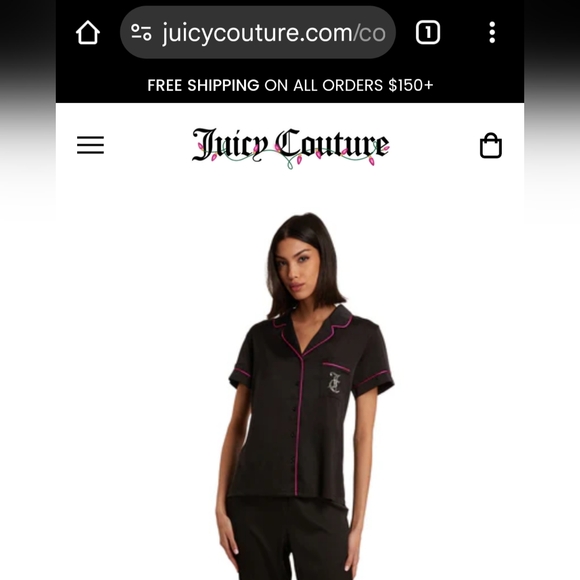 Juicy Couture Sleepwear Top ๐ค๐ฉท - Picture 4 of 9
